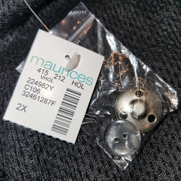 NWT Maurices Black Cowl Neck Cross Front Sweater Size 2X Super Soft & Unique - Picture 5 of 10